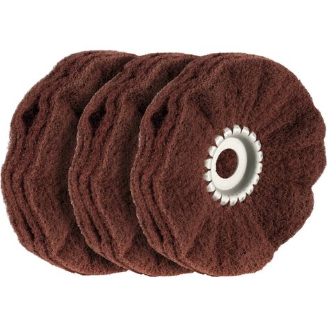 Osborn Schleifvliesring-Set, 3-teilig (A), zum Satinieren mittelfein, Ring-⌀ 200 mm 3 Stk