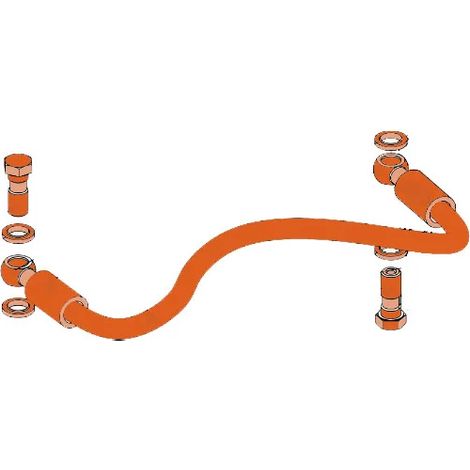 faac pièce détachée groupe tube flexible oeillet/oeillet 63000112 (1/3)