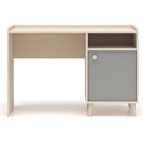 Schreibtisch 1-türig Alycia Beige und Grau (1/5)