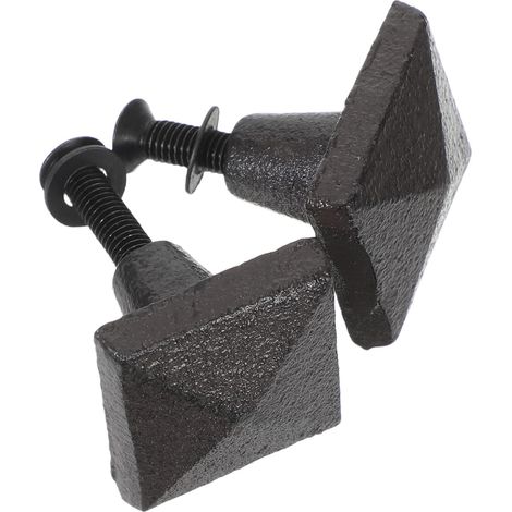 e de porte vintage en fonte forme pyramidale carr e lot de 2 (1/5)