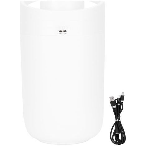 Humidificateur portable grande capacité 3 L avec deux sorties d'air. arrêt automatique. protection anti-dessèchement et alimentation USB (1/4)