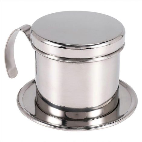 Vietnamesischer Kaffeefilter, manueller Filter für Filterkaffeemaschinen, Messbecher aus Edelstahl, traditionelles Brühzubehör, ideal für Espresso und schwarzen Kaffee, 1 Stück, für den Gebrauch zu Ha (1/5)