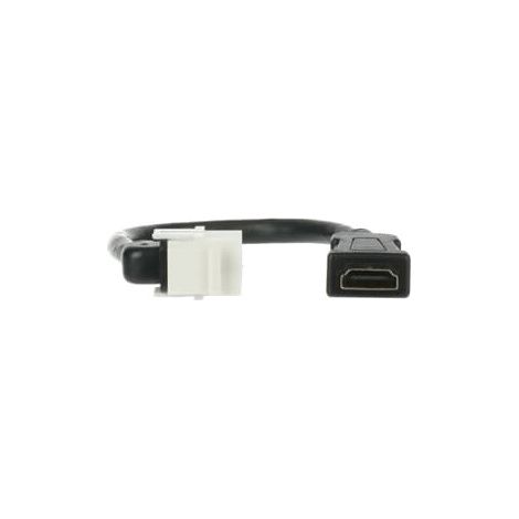 Busch-Jaeger Câble HDMI Keystone Fiche HDMI blanc alpin (0229/32), 2CKA000230A0478