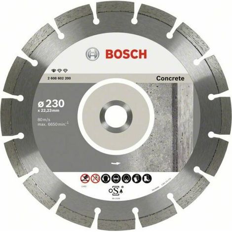 Disque diamant Bosch pour pierre et béton 230 mm (standard universel)