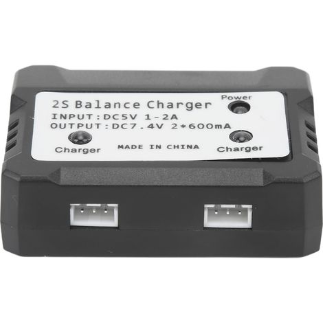 Chargeur Double pour Batterie LiPo 7.4V 2S 600mAh - Compact, Léger avec Sécurité Intégrée (1/5)