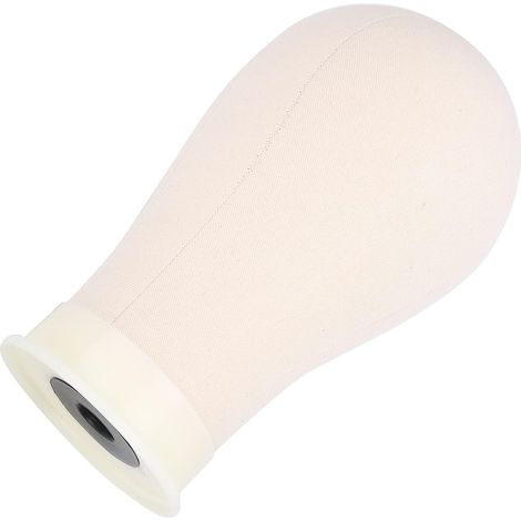 Mannequin de Présentation de Tête de Perruque pour la Pratique du Coiffage, Tête de Bloc en Toile Durable pour Coiffeurs ou Salon, Doux au Toucher et Facile à Nettoyer, pour la Fabrication ou (1/5)