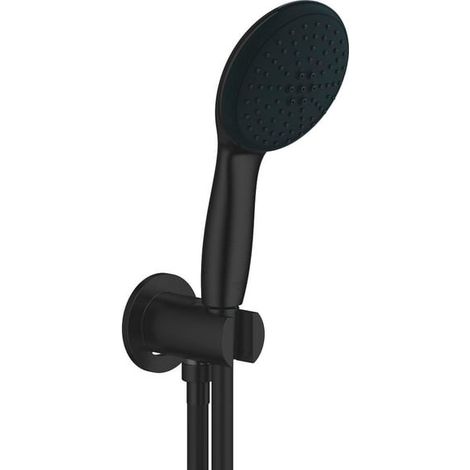 Ensemble de douche 2 jets 8 l avec coude à encastrer Tempesta 110 Matt Black
