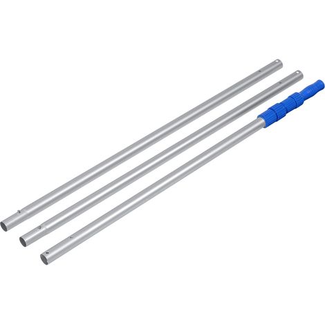 Bestway Teleskop-Aluminium-Stab für Schwimmbäder 457 cm Silber