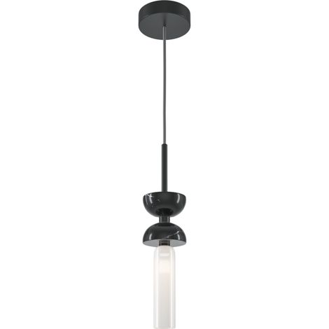 Lampada sospensione Maytoni Kyoto marmo nero tubo vetro G9 28W (1/5)
