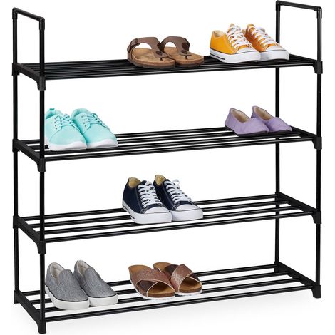Estante para zapatos negro (1/5)