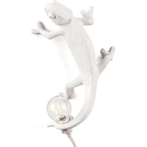 Applique murale caméléon en résine blanc chaud (ampoule non incluse) (1/5)