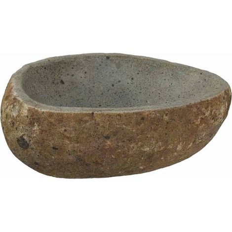 Bassin en galets de rivière (30-37) × (25-30) × 12 cm
