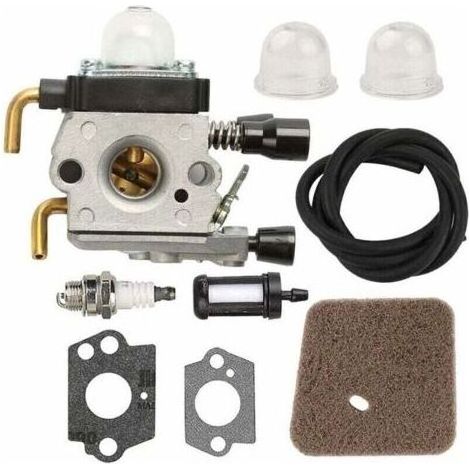 Carburateur avec conduite de carburant pour STIHL HS75 HS80 HS85 HL75 HL75K FH75 HT70 HT75 KM80 KM85 KM85R SP80 SP85 FC75 FC85 Taille-haie Taille-bordure (1/4)