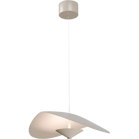 Lampe suspendue de style danois Lente Ø 45 cm - sable - avec poulie - 2100-36-36-45-CS (1/3)