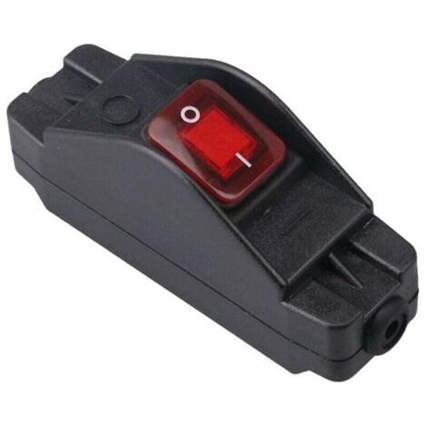 Ip65 Button Inline Cord Switch Étanche Noir Interrupteur Marche/Arrêt 30a 220v (1/5)