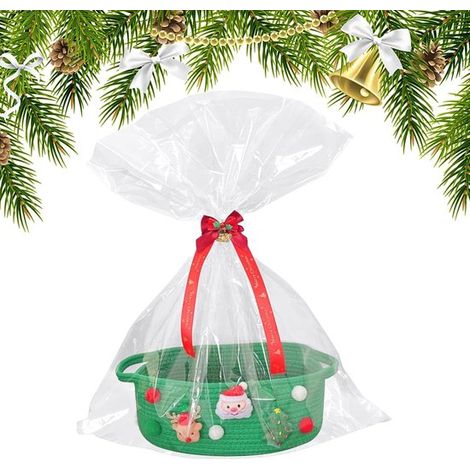 Cesti regalo di Natale Cesti festivi per feste di Natale, cesti portaoggetti, scatole regalo per compleanni, festività e inaugurazioni di casa (1/5)
