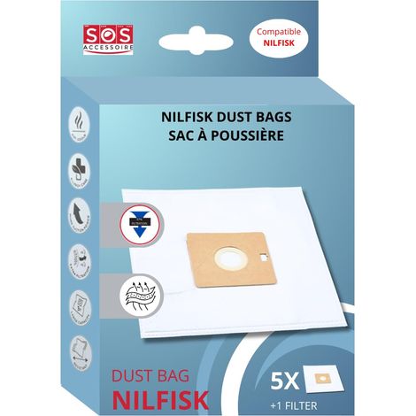 Boite de 5 sacs avec 1 pre filtre COUPE/COMPACT/GO/FORCE