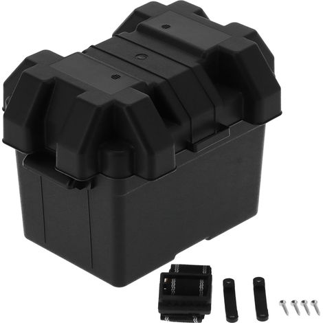 Boîte de rangement de batterie multifonctionnelle, support de grande capacité avec sangle universelle pour voiture camion bateau RV (1/5)