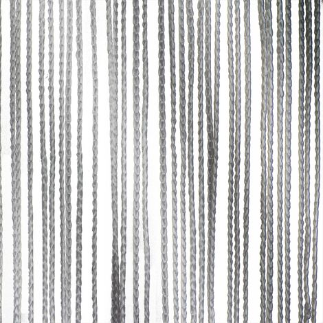 Rideau à fils gris Wentex, 220 grammes/m² - rideau à fils gris (300 x 3