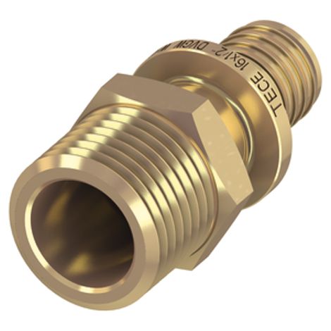 TECE TECEflex Mamelon de transition Standard Laiton, 20 x R 3/4, 765504