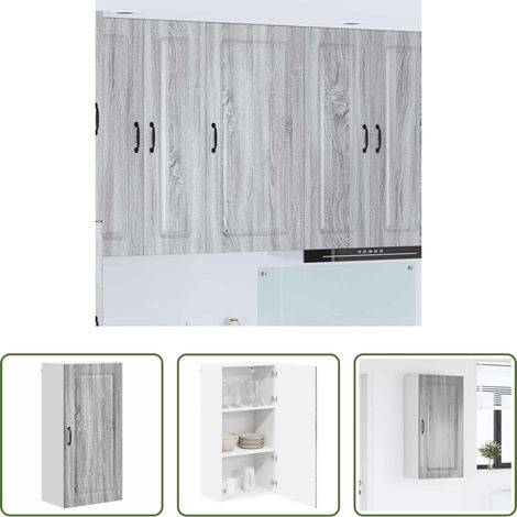 vidaXL Küchenwandschrank -  Küchenschrank Kalmar Graues Sonoma 50 x 31 x 100 cm (1/5)