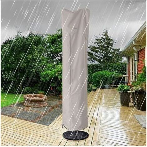 Housse pour parasol déporté – Housse imperméable et résistante pour parasols déportés, idéale pour une utilisation en extérieur, 260x65 cm. (1/3)