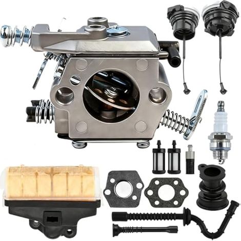MS 250 Carburateur pour Stihl 021 023 025 MS250 MS230 MS210 tronçonneuse pour 1123 120 0605 pour Walbro WT286 WT-286 WT-215 1123 160 1650 Filtre à air Bougie d'allumage Conduite de Carburant (1/5)