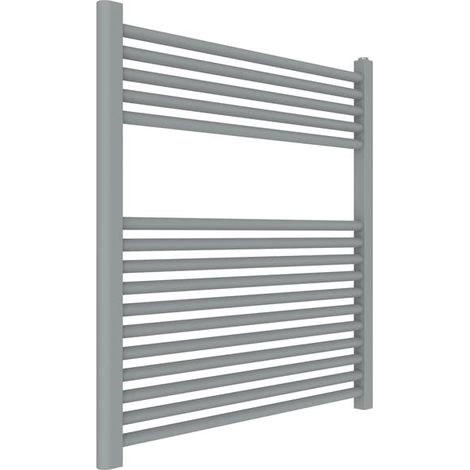 ERCOS Scaldasalviette Termoarredo Bagno Dimensioni 750x770 MM Radiatore Bagno Colore Grigio Titanio , Attacchi da 1/2" Fornito Con Kit Montaggio (1/2)