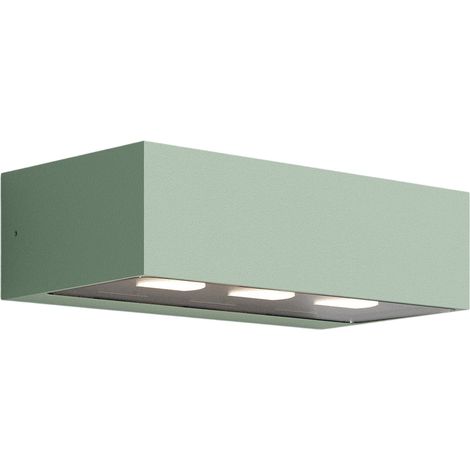 Forward Lampada da Parete Esterna 3 Luci Asimmetrica in Alluminio Colore Salvia, Design Moderno per Illuminazione Facciate e Percorsi 15,5W 3000K (1/3)