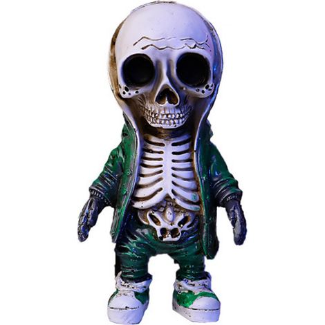 Figurine Squelette Décoratif Style Streetwear Pour Halloween, Statuettes Créatives Et Tendance, Accessoire De Décoration Fête, Cadeau Original (Type C)-KZQ (1/2)