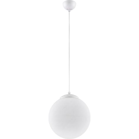 Lámparas colgantes Ugo blanco acero/vidrio 1xE27 30cm Sollux (1/5)