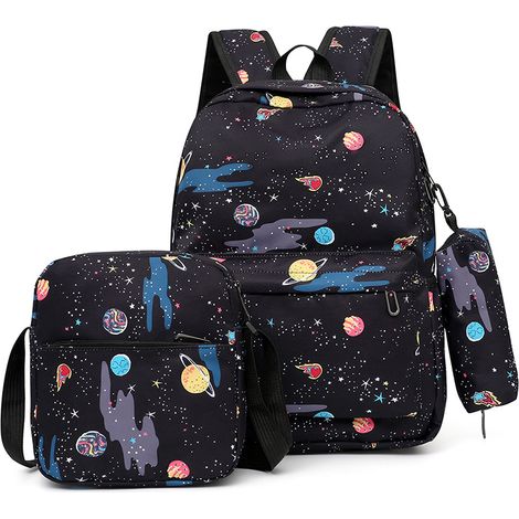Cartable fille primaire Rangement d'outils Sac à outils Ensemble sac à dos des élèves du primaire 3 pièces mode et mignon