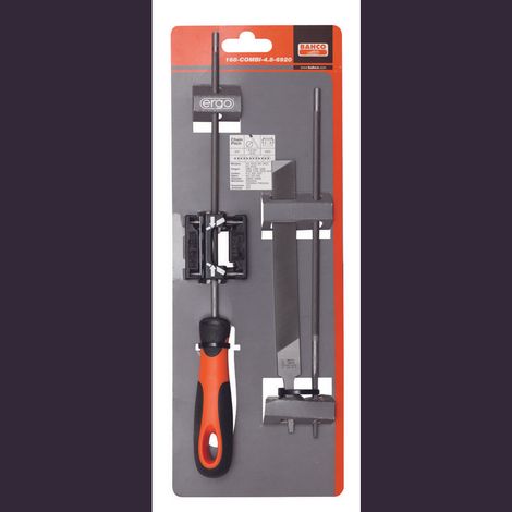 Bahco 168-COMBI-4.8-6920 Kettensagefeile-Set, Ergo, 200mm Ø 4,8 mm, lime aiuto 1 pz. (1/3)