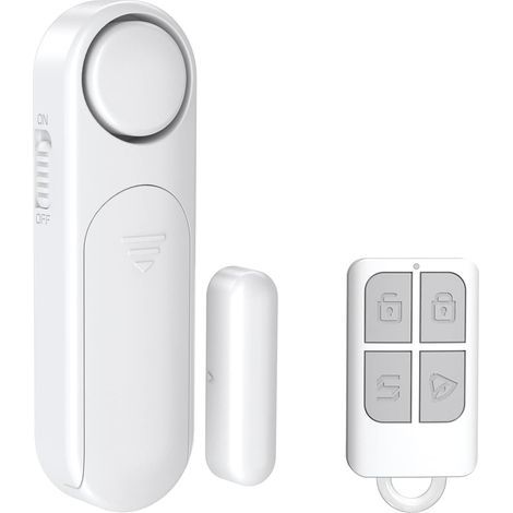 Kabellose Alarmanlage für Zuhause, Tür- und Fensteralarm, 2 Modi, magnetischer Funksensor für Sicherheitssysteme, Kindersicherung, Weiß (1/5)