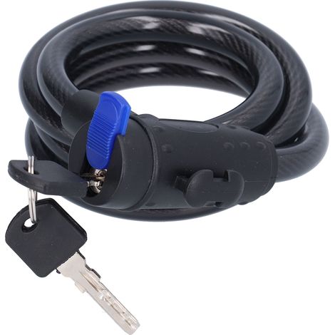 Antivol antivol cadenas câble acier pour vélo moto voiture électrique avec support de fixation (1/5)