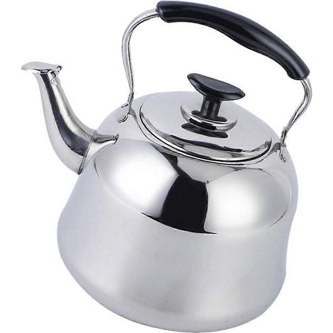 Bouilloire de cuisine, théière en acier inoxydable, 6 litres, argent (1/5)