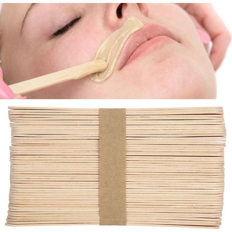 Bâtonnet d'épilation jetable en bois pour masque de crème glacée à l'épilation (1/5)