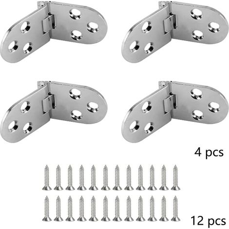 (4 Pièces) Charnières Pliantes Charnières de Table Charnière Meuble Pliable Charnières Charnières pour Table en Alliage de Zinc Charnière Pliantes ave (1/4)