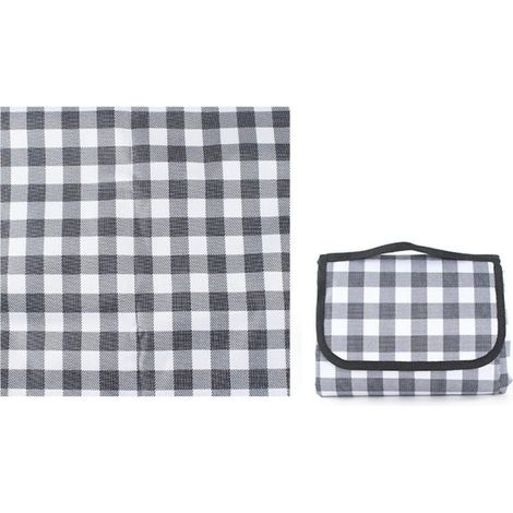 Tapis de pique-nique imperméable et anti-sable XXL 145x200 cm gris