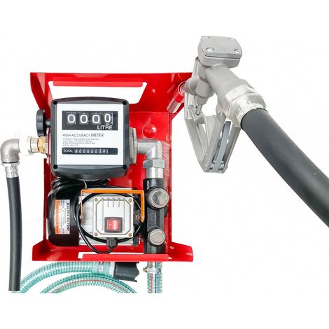 Station murale avec compteur analogique 230V pour Diesel avec pistolet MW Tools POT22060F