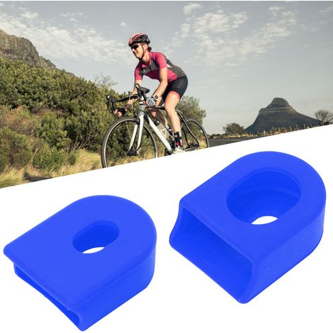 5 Paires de Manchons de Manivelle en Silicone RISK pour VTT et Vélo Route, Accessoire Cyclisme Bleu (1/5)