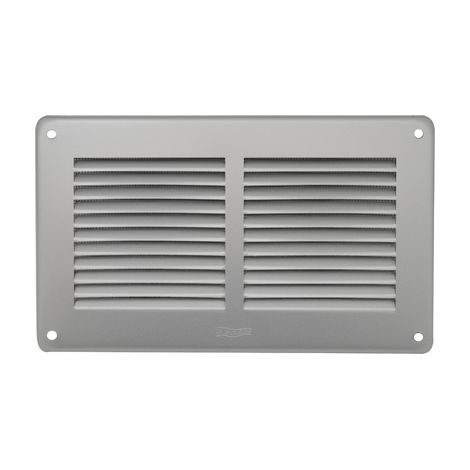 Griglia da sovrapporre in metallo con rete l.240 x h. 140 mm alluminio argento