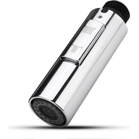 Embout Robinet Cuisine de Rechange DouchetteTête de Robinet Amovible Universelle G1/2 Acier Inoxydable SUS304(galvanoplastie) (1/5)