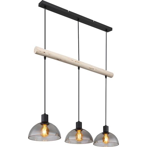 Globo - lámpara colgante - Lindi - negro - metal - gran lámpara