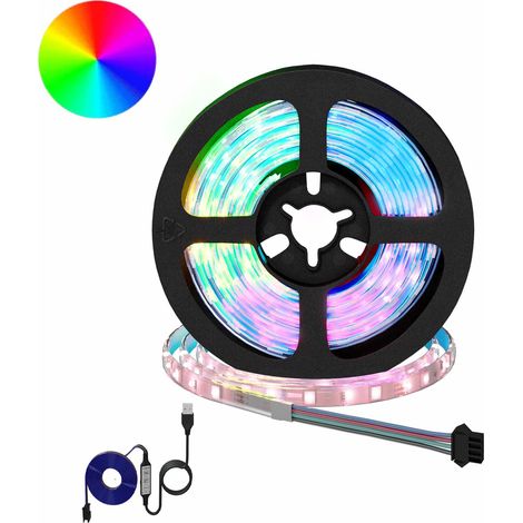 vidaXL LED Strip 2 pcs Black and Transparent 950 mm Copper and Plastic