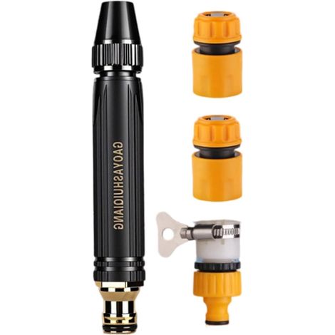 Buse Haute Pression pour Tuyau Pulvérisateur Portable Réglable Puissant Et Anti Fuite,Buse De Tuyau Pour Lavage Auto pour Lavage de Voiture (1/5)