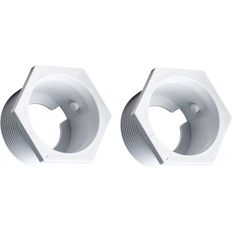 Lntyq 6-500-00 Lot de 2 raccords muraux universels pour nettoyeurs de piscine (UWF) - Pièce de rechange exacte pour les nettoyeurs de piscine Polaris 480, 380, 360, 280, 180, 165, 65 et Turtle (1/5)
