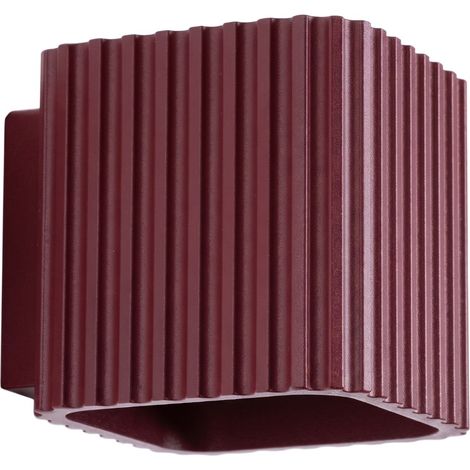 Applique RIFF bordeaux alluminio 1xG9 10cm Sollux (1/5)