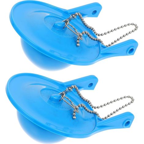 Clapet de Toilette 3 Pouces en Pvc Bleu (1/5)