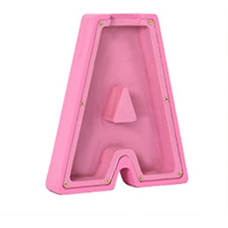 Tirelire simple en forme de lettre majuscule élégante et pratique pour économiser de l'argent cadeau idéal pour la fête des enfants - A (1/4)